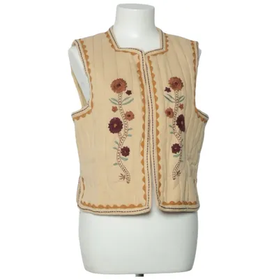 Vest (Beige, Multicolored) from Antik Batik Cotton