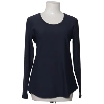Langærmet t-shirt (Vigga Deep Blue Longsleeve) fra Maya Freya Elastan, Polyester