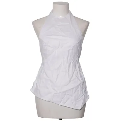 Haut dos-nu (Blanc) de Dissh Coton, Lin