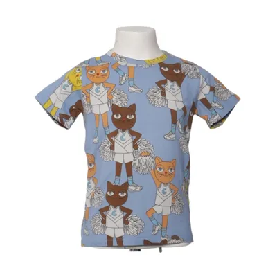 T-shirt (Blå, Flerfärgad) från Mini Rodini Elastan, Ekologisk bomull