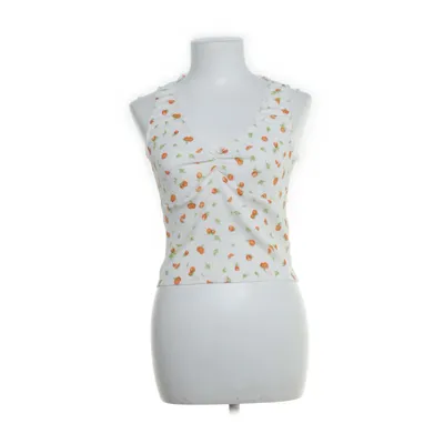 Top (White, Multicolored) from Divided by H&M Polyester, Elastane