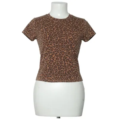T-shirt (Bruin) van Sézane Katoen, Elastaan, Lyocell