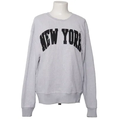 Sweatshirt (Grå, Sort) fra New York Popular Bomuld, Polyester