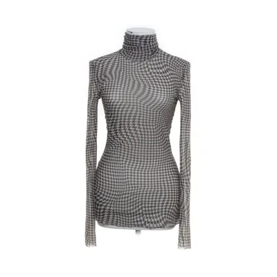 Turtleneck (Beige, Sort) fra Ganni