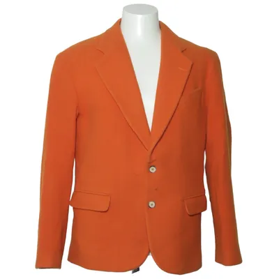 Blazer (Orange) from Martin Asbjørn Acetate, Nylon, Polyester, Wool