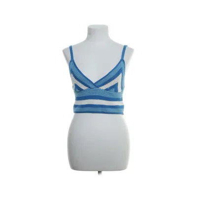 Crop top (Blå, Flerfarvet) fra FB Sister Knitwear
