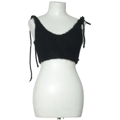 Crop top (Svart) från Zara Akryl, Polyamid