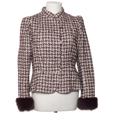 Kavaj (Brun, Vit, Flerfärgad) från Zara Bomull, Polyester