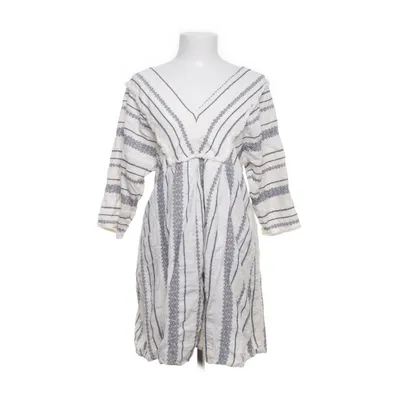 Jurk (Wit, Blauw) van Louizon Acryl, Katoen, Metallvezel, Viscose