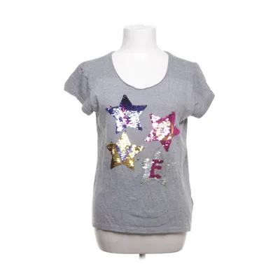 T-shirt (Gray, Multicolored) from Jean Pascale Cotton, Polyester