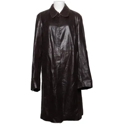 Läderkappa (Brun) från Chedo Skinn, Polyester
