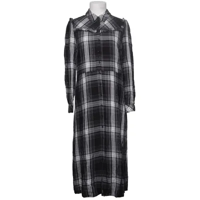 Skjortekjole (Sort, Hvid, Grå) fra Senso Elastan, Metallfiber, Polyester, Viscose