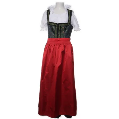 Dirndl (Röd, Grön, Vit) från Fuchs Bomull, Polyester
