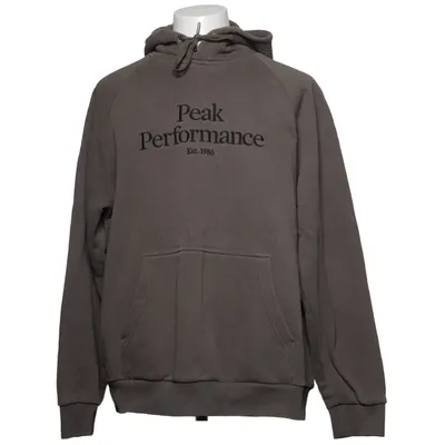 Capuchon sweater (Grijs) van Peak Performance Katoen, Polyester