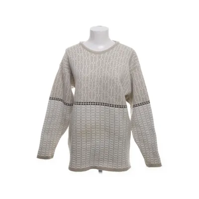 Sweater (White, Beige) from French Acrylic, Cotton