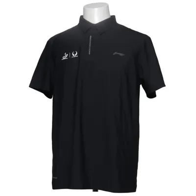 Polo (Noir) de Li-Ning Élasthane, Polyamide