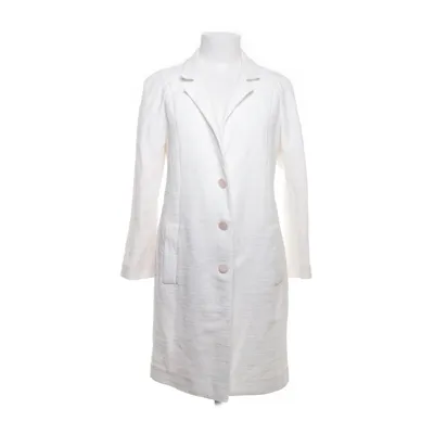 Coat (White, Beige) from Emporio Armani Cotton, Elastane, Polyamide