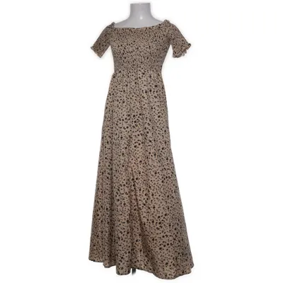 Långklänning (Beige, Svart, Flerfärgad) från Skue Polyester