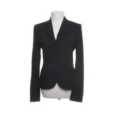 Blazer (Black) from René Lezard Wool, Elastane, Acetate, Polyester