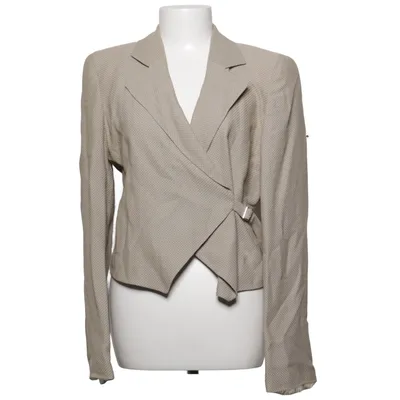 Blazer (Beige) from Emporio Armani Cotton, Viscose, Wool