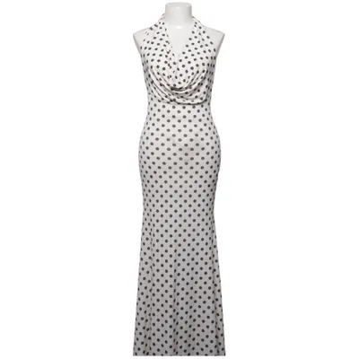 Neckholderkleid (Weiß, Braun) von Design by Si Elasthan, Polyester