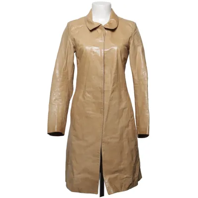 Frakke (Beige) fra Notabene Læder, Viscose