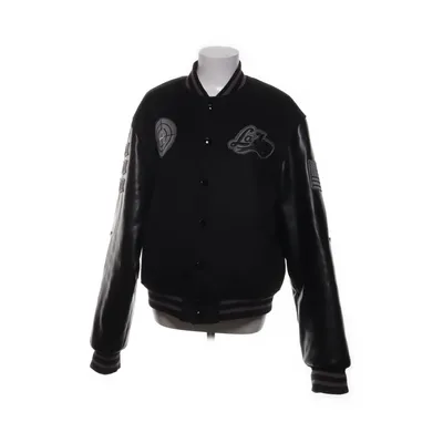 Varsity jacket (Black, Gray) from La Fam Polyester, Viscose