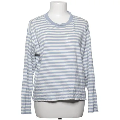 T-shirt à manches longues (Blanc, Bleu) de Monki Coton, Modal