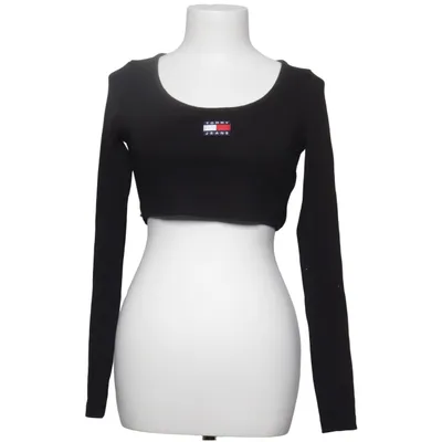 Crop top (Sort) fra Tommy Hilfiger Jeans Bomuld, Elastan