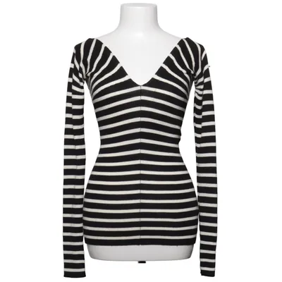 Sweater (Black, White) from Arket Polyester, Wool