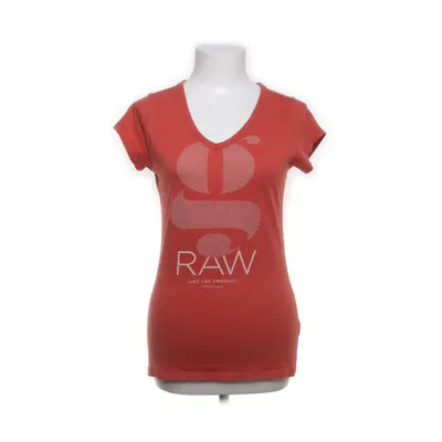 Top (Rood) van Raw Polyester, Katoen