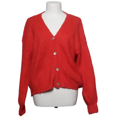 Cardigan (Red) from Guts & Gusto Elastane, Polyamide, Recycled polyester, Wool