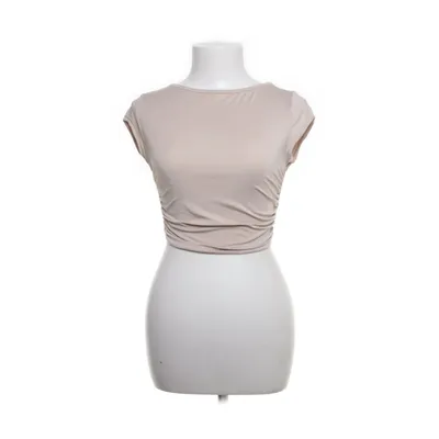 Crop top (Beige) from PrettyLittleThing Elastane, Polyester