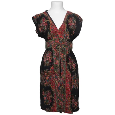 Dress (Black, Multicolored) from Warehouse Silk