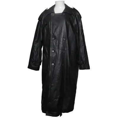 Leather coat (Black) from Echt Leder Leather, Polyester