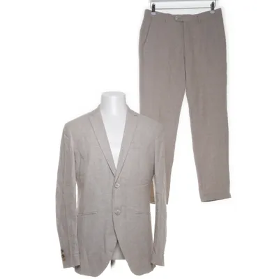 Kostym (Beige) från Premium by Jack & Jones Bomull, Linne, Polyester