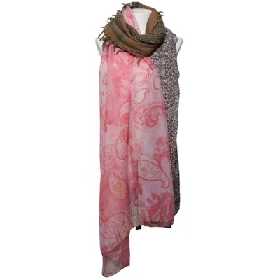 Halstørklæde (Pink, Brun, Flerfarvet) fra Plomo o Plata Viscose