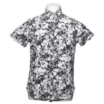 Kortærmet skjorte (Sort, Hvid) fra Denim & Flower Bomuld
