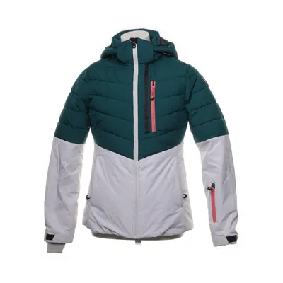 Skidjacka (Vit, Grön) från Icepeak Elastan, Polyester