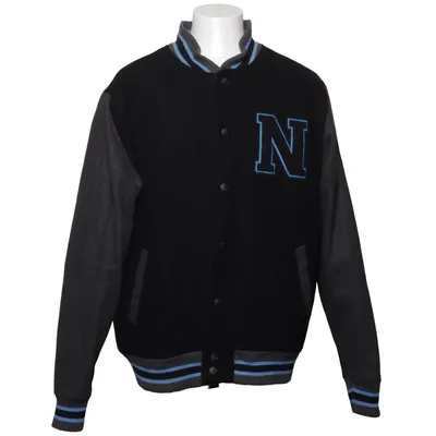 Collegejacka (Svart, Grå, Blå) från New Era Akryl, Polyester, Ull