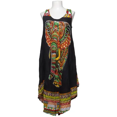 Dress (Black, Multicolored) from Corte Hindu Viscose