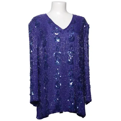 Blouse (Bleu) de Frank Usher Polyester, Soie