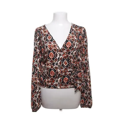 Wikkelblouse (Zwart, Meerkleurig) van Cotton Club Katoen, Polyester, Elastaan