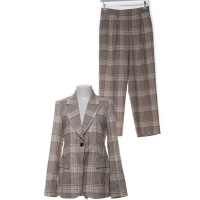 Kostym (Beige, Svart, Vit, Brun) från Marc Aurel Elastan, Polyester, Viskos