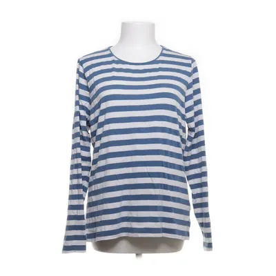 Lange mouwen shirt (Blauw, Wit) van Lands' End