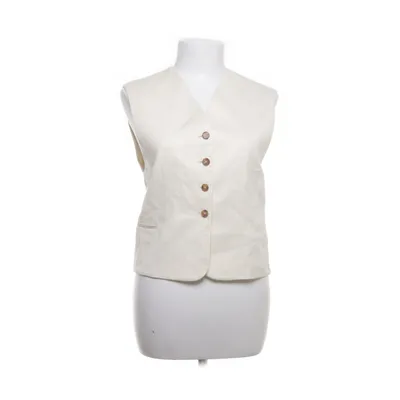 Gilet de costume (Blanc) de Loulou Studio Coton, Lin, Viscose