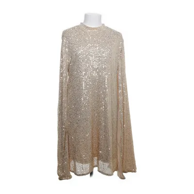 Cocktailkjole (Beige, Guld) Elastan, Polyester