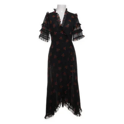 Wrap dress (Black, Multicolored) from Zara Woman Premium Collection Polyester