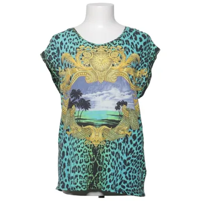 T-shirt (Blauw, Groen, Meerkleurig) van Versace for H&M Katoen