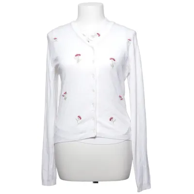 Cardigan (White, Multicolored) from Milar Polyester, Viscose